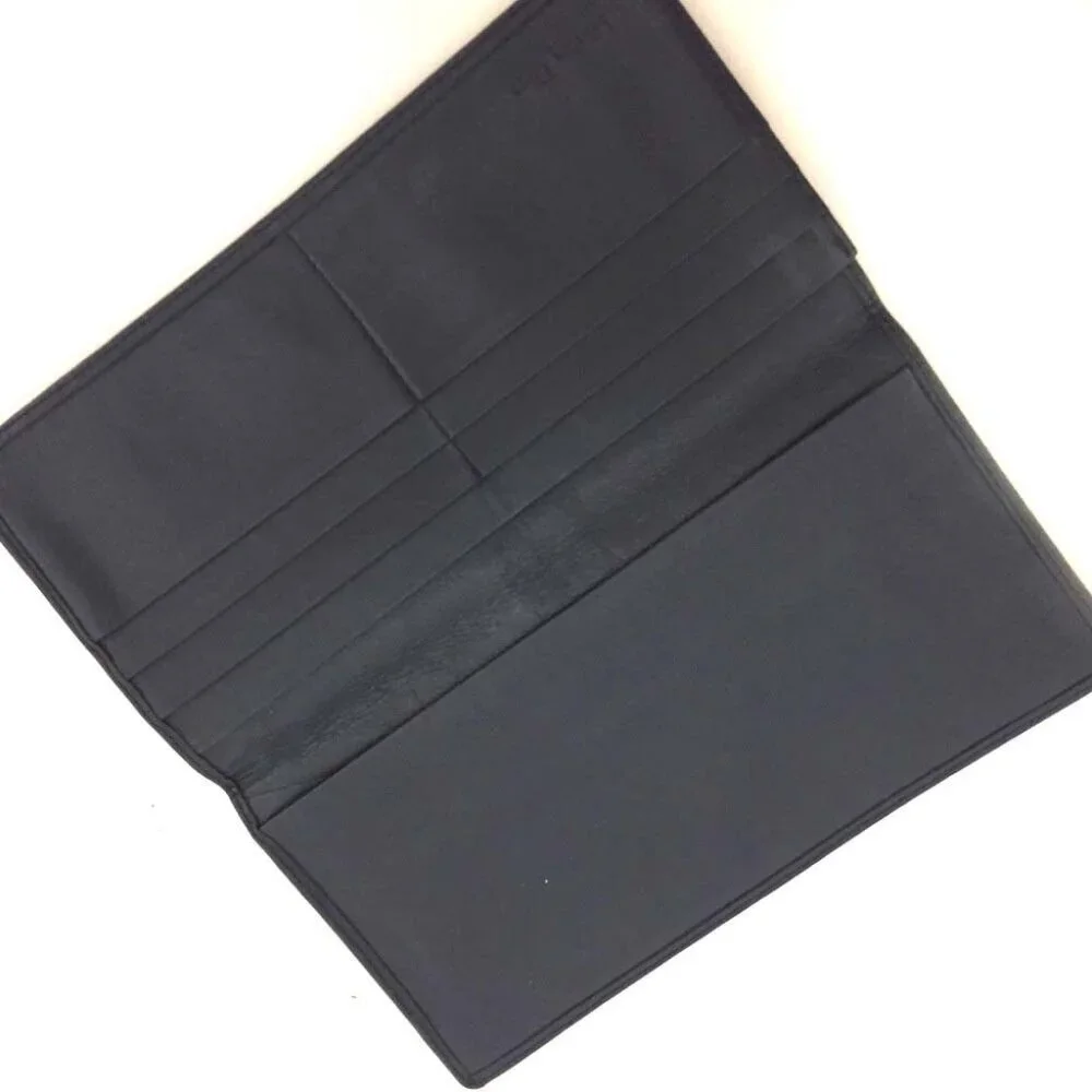 Christian Dior Trotter Canvas Leather Long Bifold Wallet /6T0694